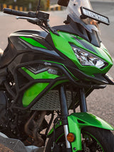 Legundary Custom Vector Radiator Grill for Kawasaki Versys 650 Aluminium Silver Radiator Guard Protector