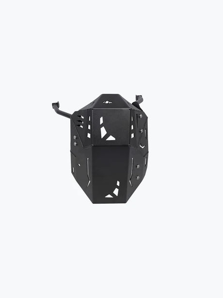 Legundary Custom Vambrace Bash Plate for Kawasaki Versys 650 Black Mild Steel Engine Sump Guard Protection