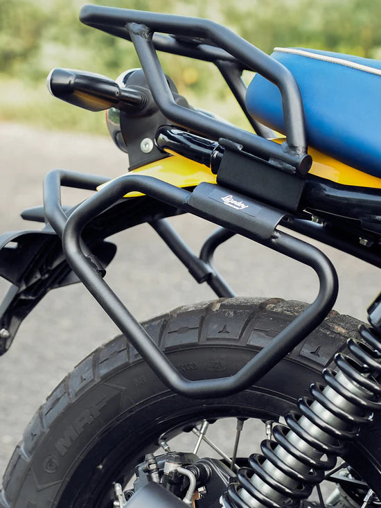 LEGUNDARY Aviator Saddle Stay Royal Enfield Bear 650 black powder coated mild steel luggage support