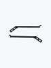 Legundary Custom Fort Knox Side Box Bolt-On Mounts for Kawasaki Versys 650 Black Mild Steel Pannier Rack
