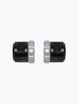 Legundary Custom Rotex Front Wheel Slider for Kawasaki Versys 650 Black Silver Aluminium Mild Steel Fork Protector