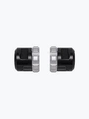 Legundary Custom Rotex Front Wheel Slider for Kawasaki Versys 650 Black Silver Aluminium Mild Steel Fork Protector