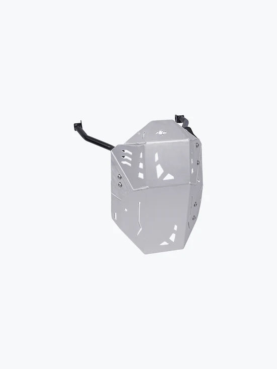 Legundary Custom Vambrace Bash Plate for Kawasaki Versys 650 Aluminium Silver Engine Sump Guard Protection