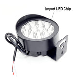 HJG 12 LED Cap Fog Lights for Bikes and Cars High Power, Heavy Clamp and Strong ABS Aluminum (12 led cap, 1pc)