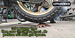 Hyperrider heavy duty centre stand for Bajaj Dominar 250 Dominar 400 Touring and UG models motorcycle maintenance stand