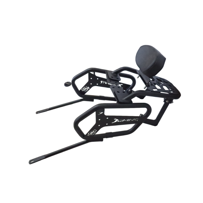 SADDLE STAY WITH PLATE CARRIER AND BACKREST FOR DOMINAR 250/400
