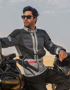 Royal Enfield Sahara Air Class AA Grey Riding Jacket