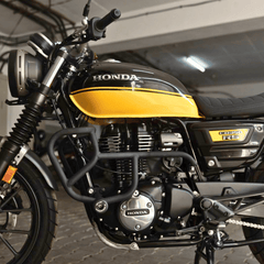 Hyperrider Type 3 Crash Guard with CNC Delrin Slider for Honda Hness CB350 and CB350RS
