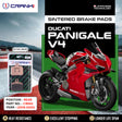 CRANK1 CB662 Sintered Rear Brake Pads for Ducati Panigale V4 2018-2020 LEGUNDARY Custom