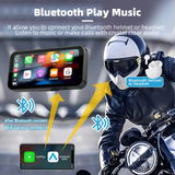 LBC Moto S3P Lite 6.25 inch motorcycle display with Apple CarPlay Android Auto 2K IPS screen handlebar remote waterproof