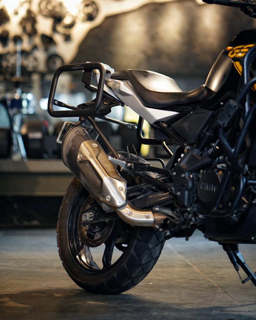 Hyperrider BMW G 310 GS Black Saddle Stay Pannier and Saddle Bag Mounting Frame