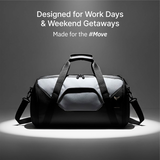 Vantora ALLURE 45L Water-Resistant Duffle Bag for Travel and Weekend Trips with Dedicated Suit Compartment