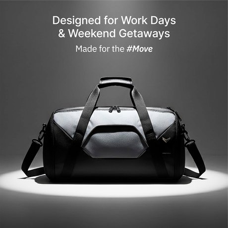 Vantora ALLURE 45L Water-Resistant Duffle Bag for Travel and Weekend Trips with Dedicated Suit Compartment