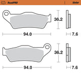 Moto-Master RoadPRO Sinter Brake Pads Ducati Multistrada 950 2022 Onwards Front 408001 Rear 403202 TÜV Approved High Performance Motorcycle Brake Pads