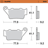 Moto-Master RoadPRO Sinter Brake Pads KTM Duke 790 2018 Onwards Front 404301 Rear 403402 TÜV Approved High Performance Street Motorcycle Brake Pads