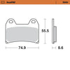 Moto-Master RoadPRO Sinter Brake Pads KTM Duke 790 2018 Onwards Front 404301 Rear 403402 TÜV Approved High Performance Street Motorcycle Brake Pads