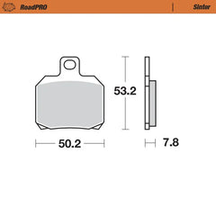 Moto-Master RoadPRO Sinter Brake Pads Kawasaki Ninja H2 2015 Onwards Front 407001 Rear 404802 TÜV Approved High Performance Superbike Brake Pads