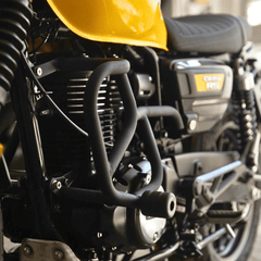 Hyperrider Type 3 Crash Guard with CNC Delrin Slider for Honda Hness CB350 and CB350RS