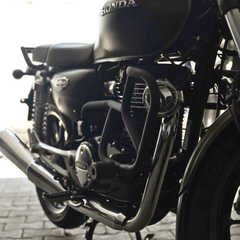 Hyperrider Type 3 Crash Guard with CNC Delrin Slider for Honda Hness CB350 and CB350RS