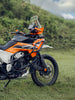 Legundary Custom KTM ADV 390 2025 Raptor crash guard black mild steel engine protection guard