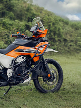 Legundary Custom KTM ADV 390 2025 Raptor crash guard black mild steel engine protection guard