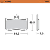Moto-Master RoadPRO Sinter Brake Pads Kawasaki Z900 2017 Onwards Front 406001 Rear 407702 TÜV Approved High Performance Motorcycle Brake Pads
