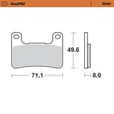 Moto-Master RoadPRO Sinter Brake Pads Kawasaki Z1000 2018-2021 Front 406301 Rear 403702 TÜV Approved High Performance Motorcycle Brake Pads