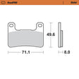 Moto-Master RoadPRO Brake Pads Suzuki Intruder M1800R (2006-2016) 406301 TÜV Approved