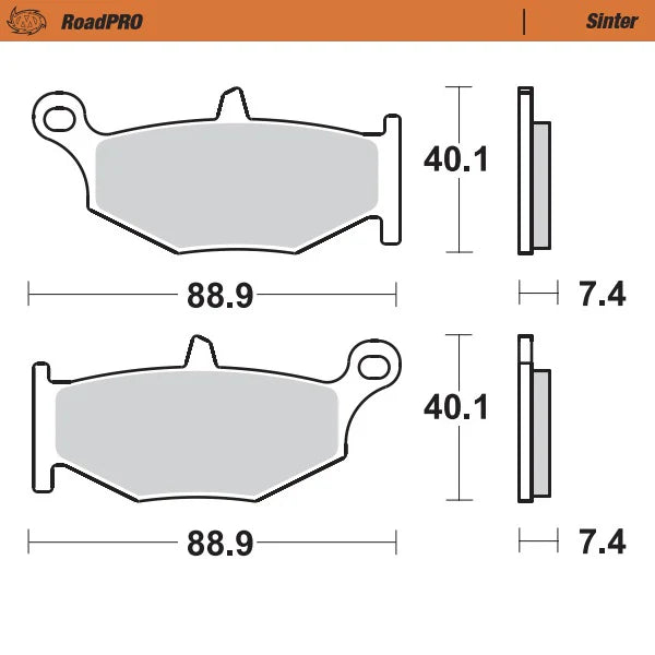 Moto-Master RoadPRO Sinter Brake Pads Suzuki GSX1300R Hayabusa 2021 Onwards Front 407001 Rear 406602 TÜV Approved High Performance Hyperbike Brake Pads