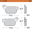 Moto-Master RoadPRO Sinter Brake Pads Yamaha YZF R1 2015 Onwards Front 402801 Rear 406702 TÜV Approved High Performance Superbike Brake Pads