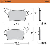 Moto-Master RoadPRO Sinter Brake Pads Yamaha YZF R1 2015 Onwards Front 402801 Rear 406702 TÜV Approved High Performance Superbike Brake Pads