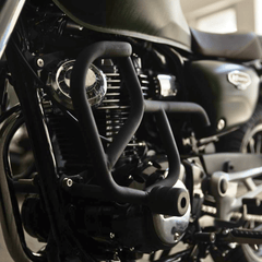 Hyperrider Type 3 Crash Guard with CNC Delrin Slider for Honda Hness CB350 and CB350RS