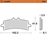Moto-Master RoadPRO Sinter Brake Pads Ducati 1098 Front 407001 Rear 404802 TÜV Approved High Performance Motorcycle Brake Pads
