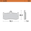 Moto-Master RoadPRO Sinter Brake Pads Triumph Street Triple Daytona 675 2013-2017 Front 407301 Rear 403402 TÜV Approved High Performance Sport Motorcycle Brake Pads