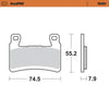 Moto-Master RoadPRO Sinter Brake Pads Kawasaki ZX-6R 2019 Onwards Front 407901 Rear 403702 TÜV Approved High Performance Motorcycle Brake Pads