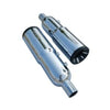 Bycology Rhino Racing Grenade V4 chrome stainless steel exhaust for Royal Enfield Super Meteor 650