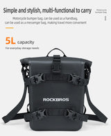MOTO VANGUARD RockBro 5L 100% Waterproof PVC Motorcycle Side Bag