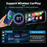LBC Moto S3P Lite 6.25 inch motorcycle display with Apple CarPlay Android Auto 2K IPS screen handlebar remote waterproof