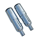 Bycology Rhino Racing Grenade V4 chrome stainless steel exhaust for Royal Enfield Super Meteor 650