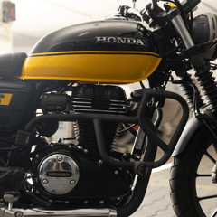 Hyperrider Type 3 Crash Guard with CNC Delrin Slider for Honda Hness CB350 and CB350RS