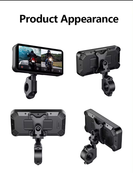 LBC Moto S3P Lite 6.25 inch motorcycle display with Apple CarPlay Android Auto 2K IPS screen handlebar remote waterproof