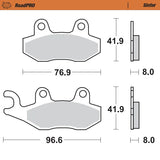 Moto-Master RoadPRO Sinter Brake Pads Triumph Bonneville 900 1200 Street Twin Scrambler Street Cup 2021 Onwards Front 403201 Rear 410501 TÜV Approved