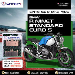 CRANK1 Sintered Front Brake Pads CB036 for BMW R nineT Standard Euro 5 2020-2023 Motorcycle Brake Pads