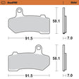 Moto-Master RoadPRO Sinter Brake Pads Harley Davidson Street Glide Special 2017 Onwards Front 412201 Rear 412202 TÜV Approved High Performance Touring Motorcycle Brake Pads