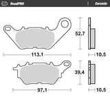 Moto-Master RoadPRO Sinter Brake Pads Yamaha R3 2015 Onwards Front 412501 Rear 412604 TÜV Approved High Performance Sport Motorcycle Brake Pads