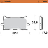 Moto-Master RoadPRO Sinter Brake Pads Honda Africa Twin 1100 Front 412701 Rear 403102 TÜV Approved High Performance Adventure Motorcycle Brake Pads