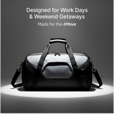 Vantora ALLURE 45L Water-Resistant Duffle Bag for Travel and Weekend Trips with Dedicated Suit Compartment