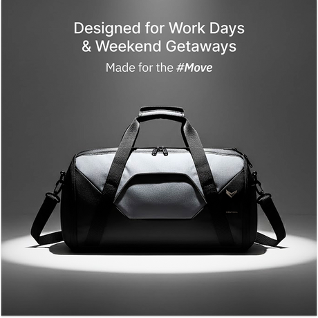 Vantora ALLURE 45L Water-Resistant Duffle Bag for Travel and Weekend Trips with Dedicated Suit Compartment