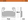 Moto-Master RoadPRO Sinter Brake Pads BMW S1000RR K67 2019-2021 Hayes Caliper Front 413501 Rear 403402 TÜV Approved High Performance Motorcycle Brake Pads