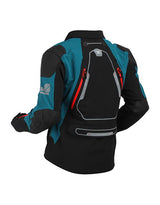 Royal Enfield Adventurer XT Waterproof Riding Jacket in Blue, Olive and Black